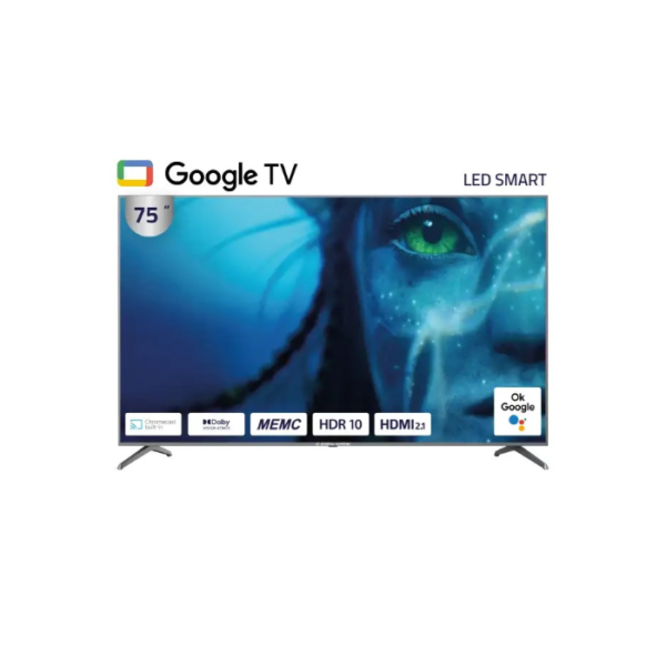 شاشة 75 بوصة جنرال سوبريم سمارت 4K UHD Google Tv