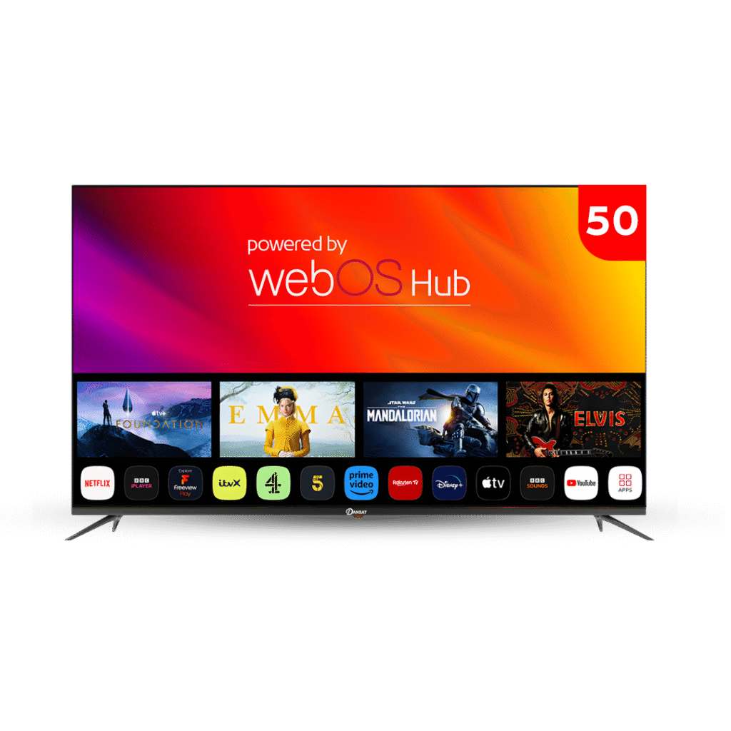 شاشة دانسات 50 بوصة سمارت 4K نظام تشغيل ويب أوس DTD50UWS
