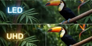 الفرق بين LED و UHD